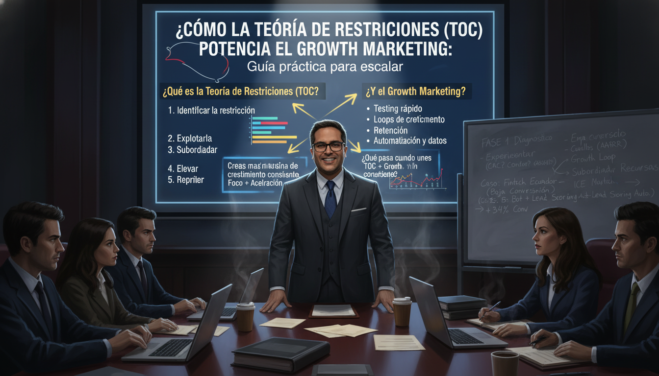 Cómo la Teoría de Restricciones (TOC) potencia el Growth Marketing: Guía práctica para escalar